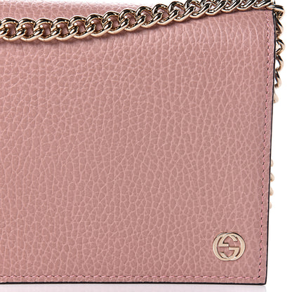Gucci Dollar Calfskin Medium Betty Chain Wallet Soft Pink 10 of 11