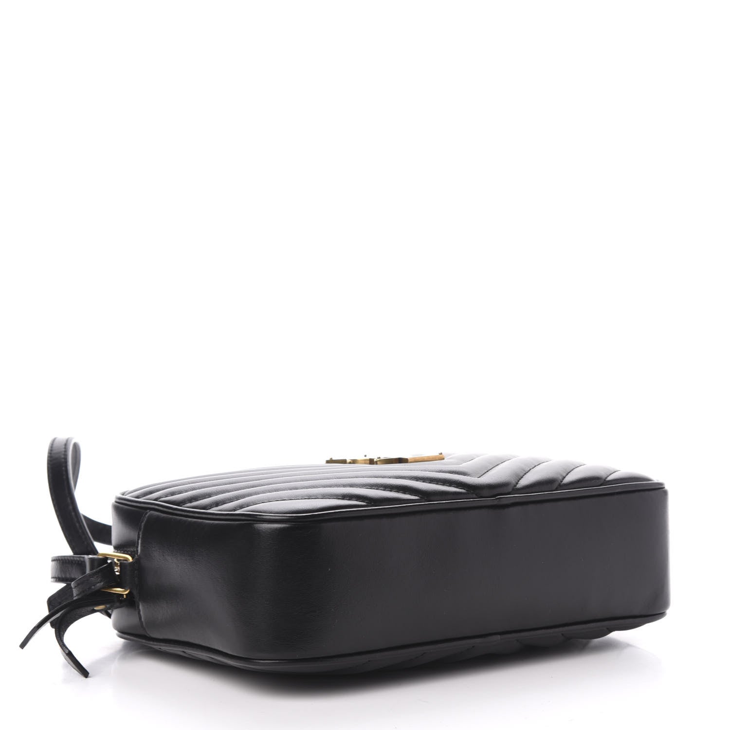 Saint Laurent Calfskin Matelasse Monogram Lou Camera Bag Black 4 of 10
