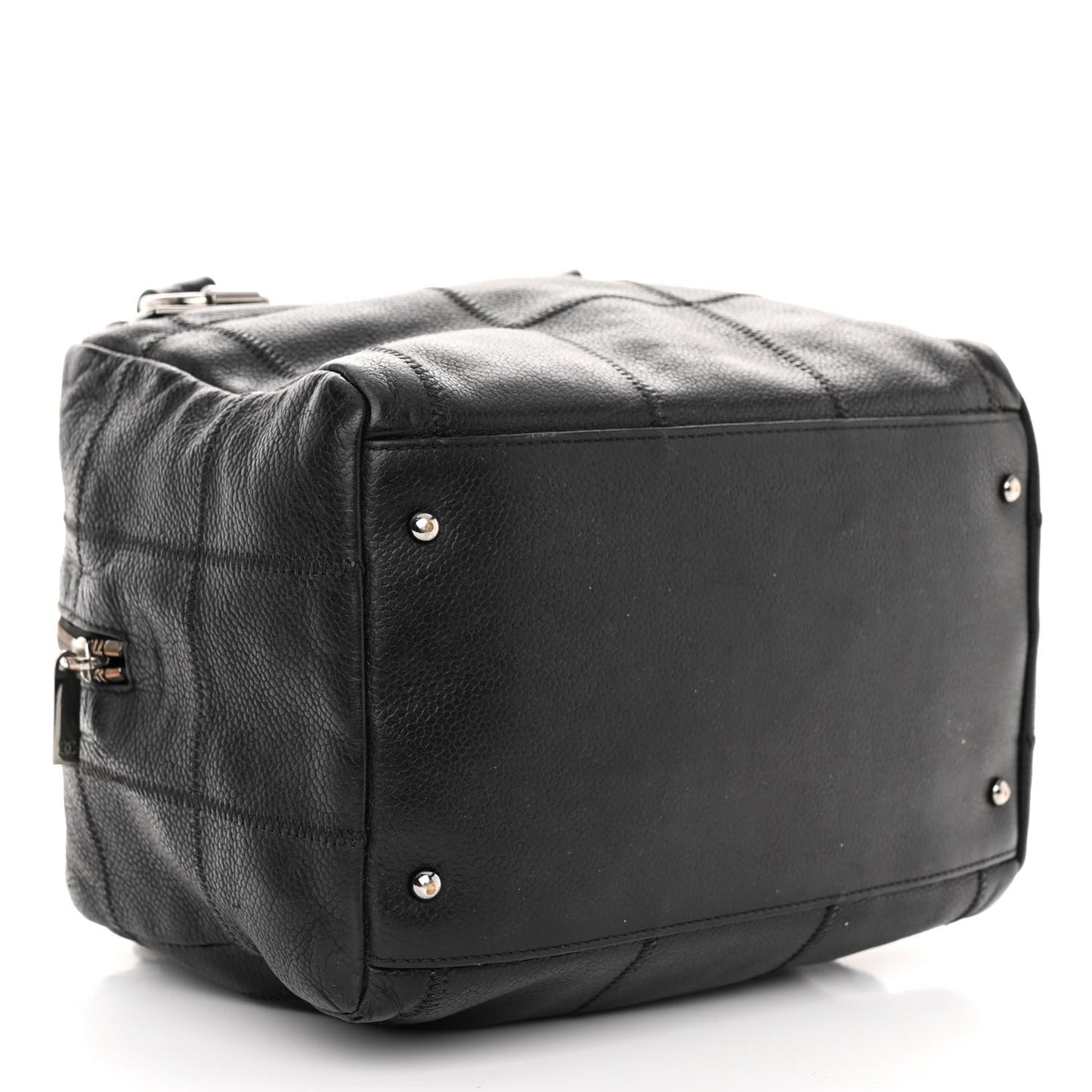 Caviar Square Stitched Bowler Black