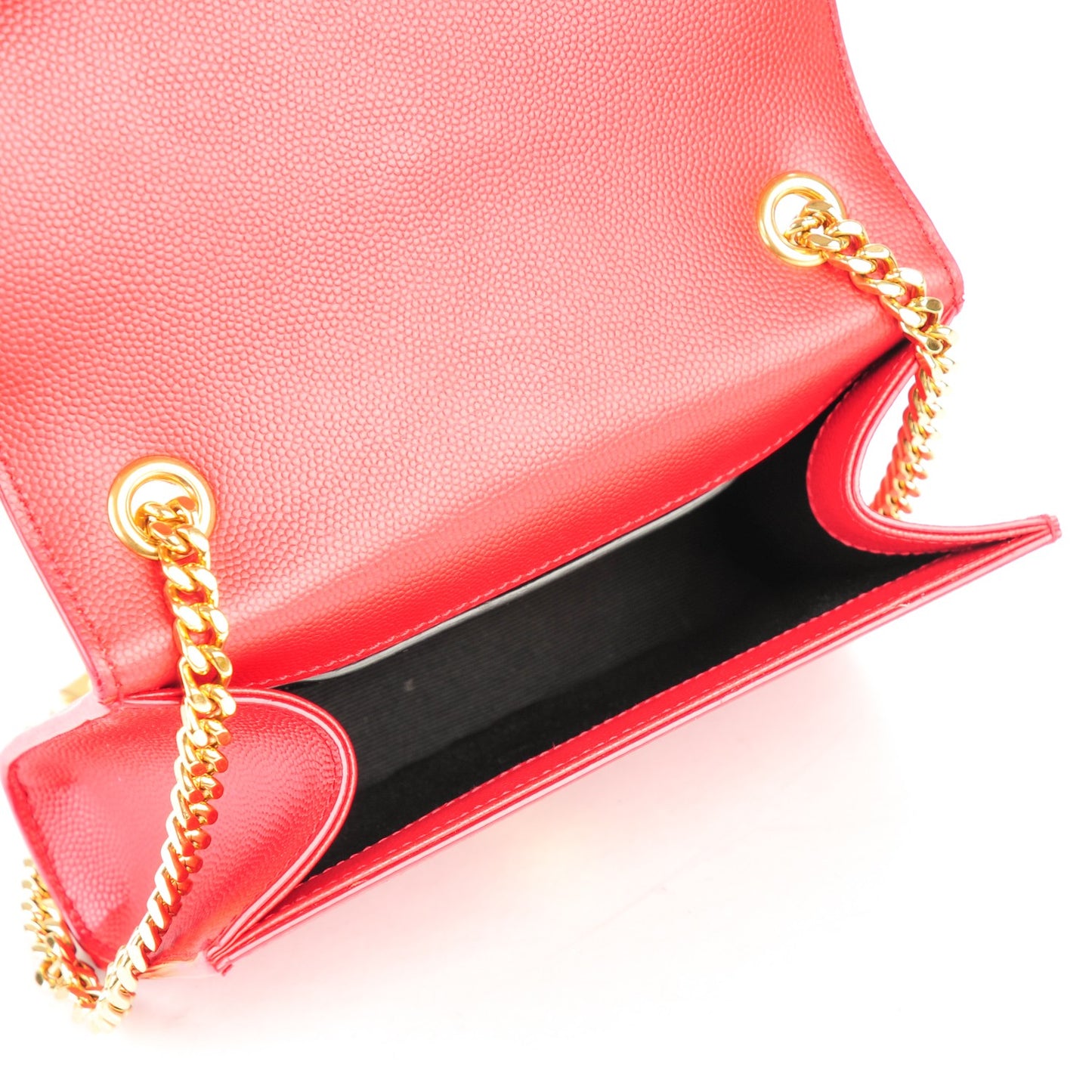 Grain De Poudre Small Monogram Kate Satchel New Red