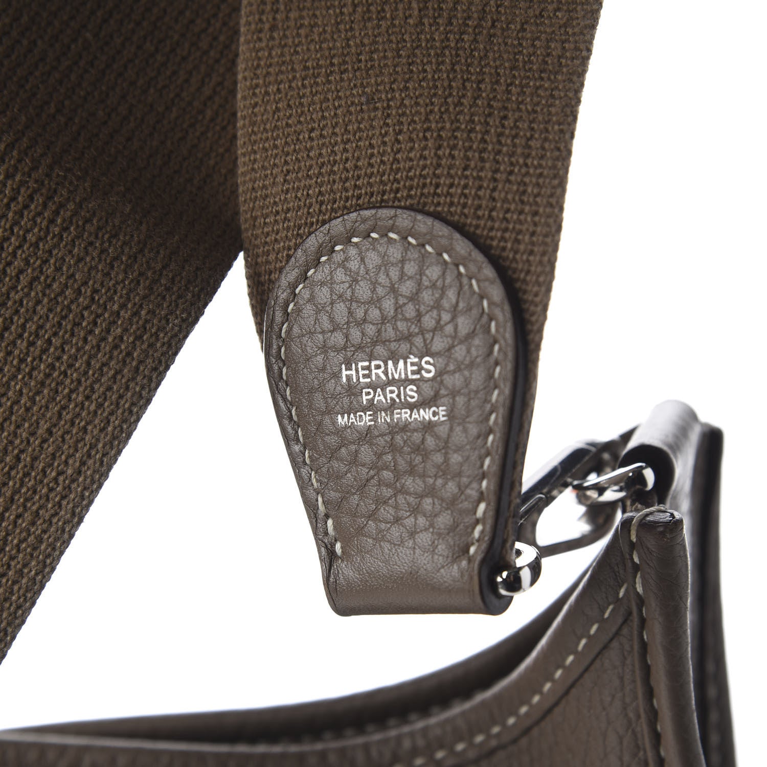 Hermes Taurillon Clemence Evelyne III PM Etoupe 9 of 10