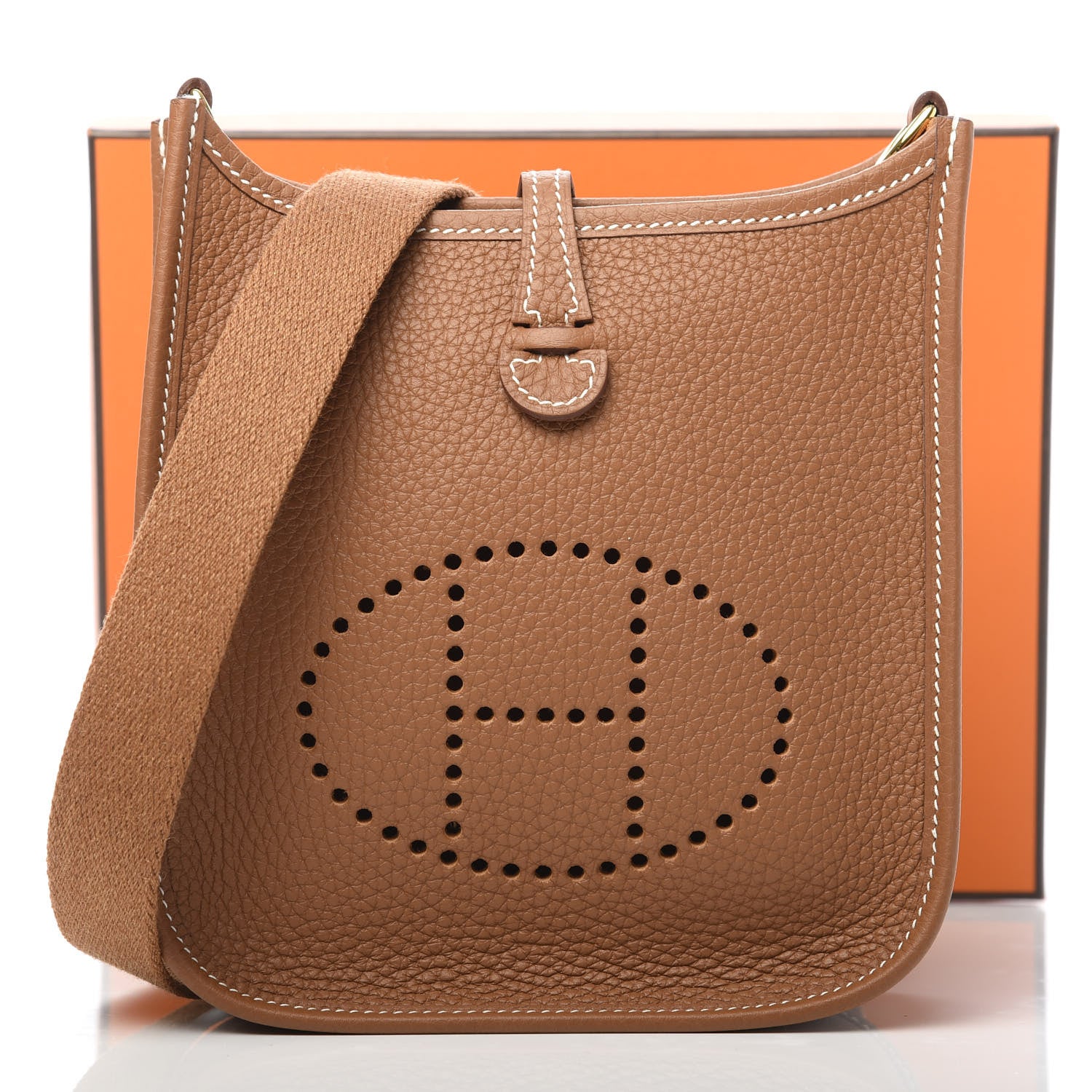 Hermes Taurillon Clemence Evelyne TPM Gold 11 of 11