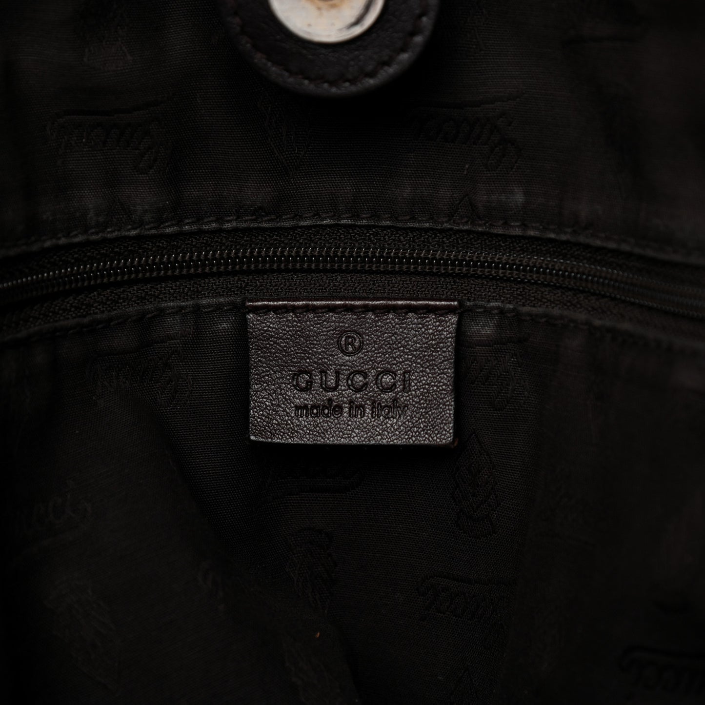Guccissima Signature Large Sukey Tote Chocolate