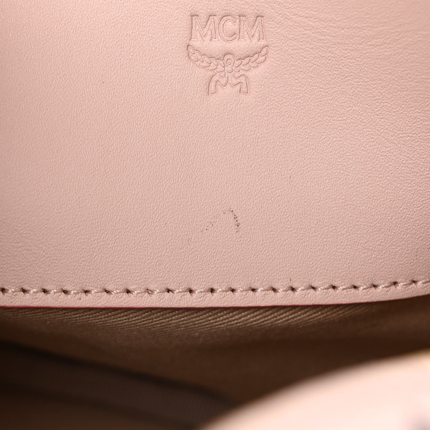 MCM Visetos Side Stud X-Mini Stark Bebe Boo Backpack Soft Pink 10 of 10