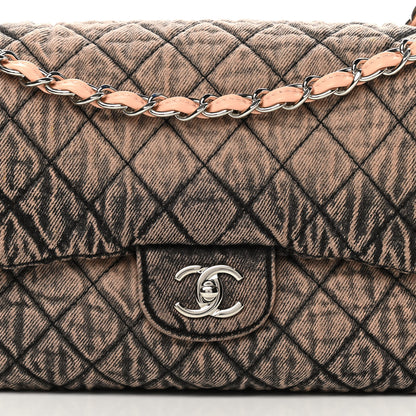 Chanel Denim Quilted Denimpression Flap Rose Clair 8 of 10