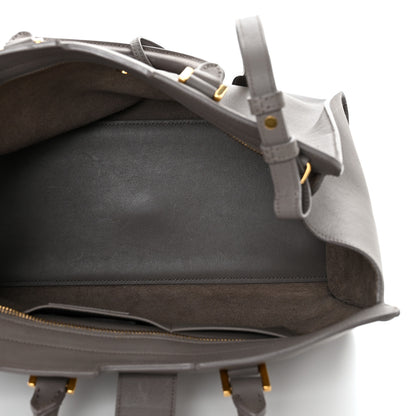 Saint Laurent Calfskin Small Monogram Cabas Fog 5 of 12