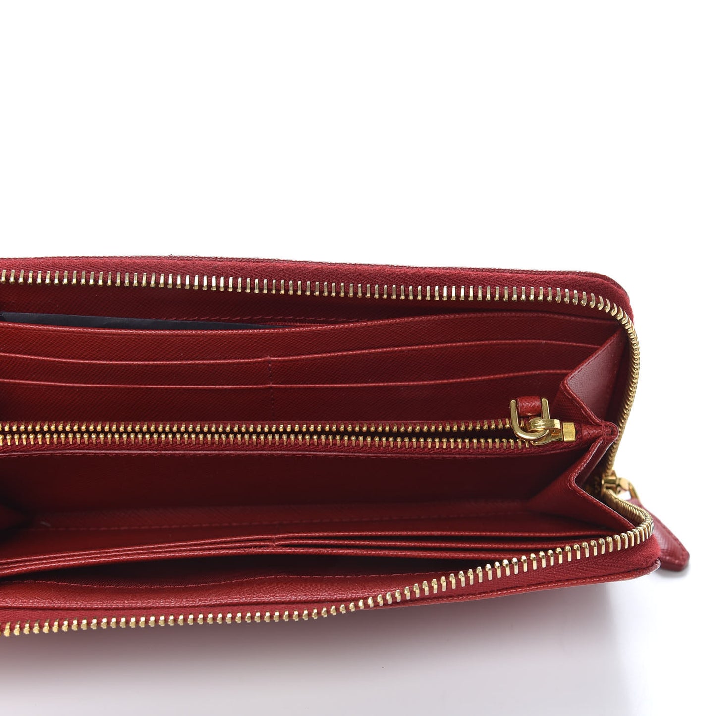 Saffiano Zip Around Wallet Fuoco