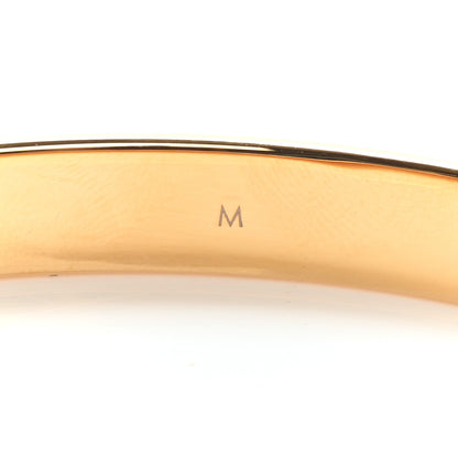 Louis Vuitton Brass Crystal Monogram Nanogram Strass Cuff M Gold 5 of 6