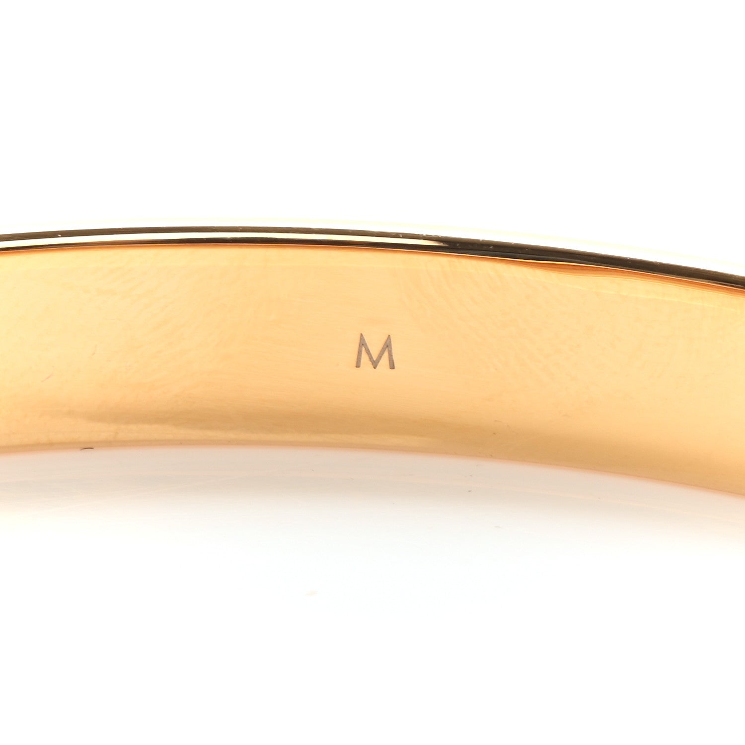 Louis Vuitton Brass Crystal Monogram Nanogram Strass Cuff M Gold 5 of 6