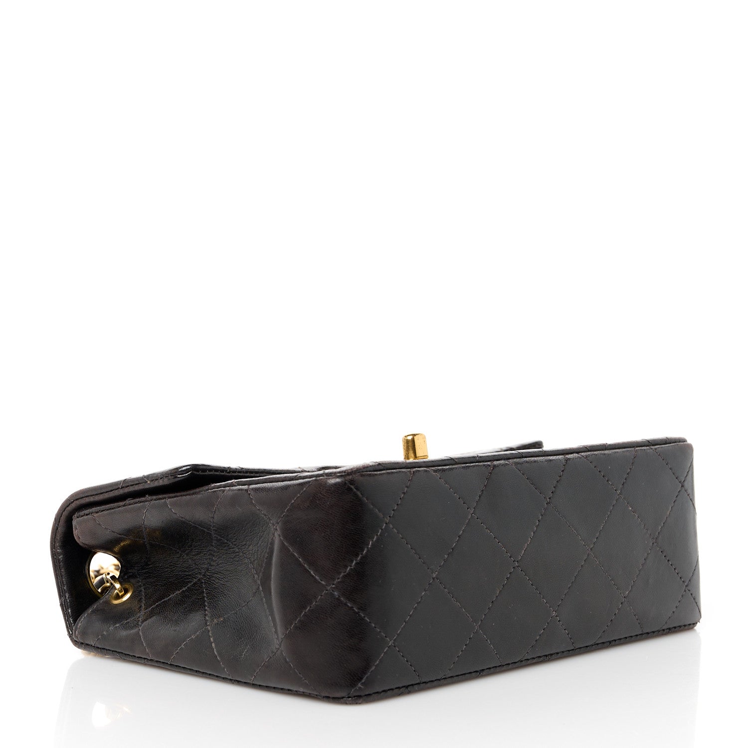 Chanel Lambskin Quilted Mini Square Flap Bag Black 4 of 11