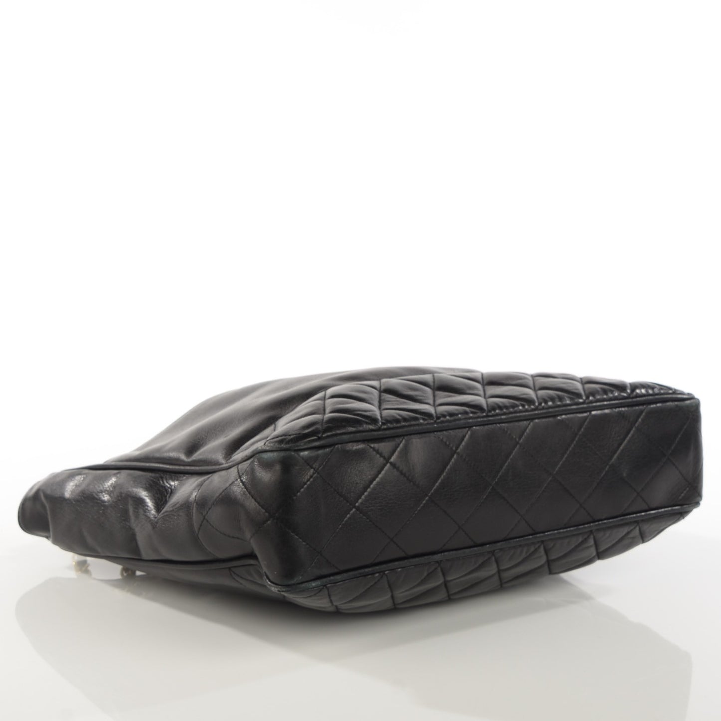 Lambskin Shopping Tote Black