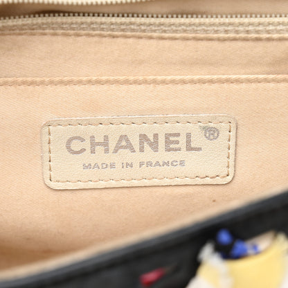 Chanel Silk Lambskin Ribbon Classic Flap Bag Black Multicolor 6 of 13