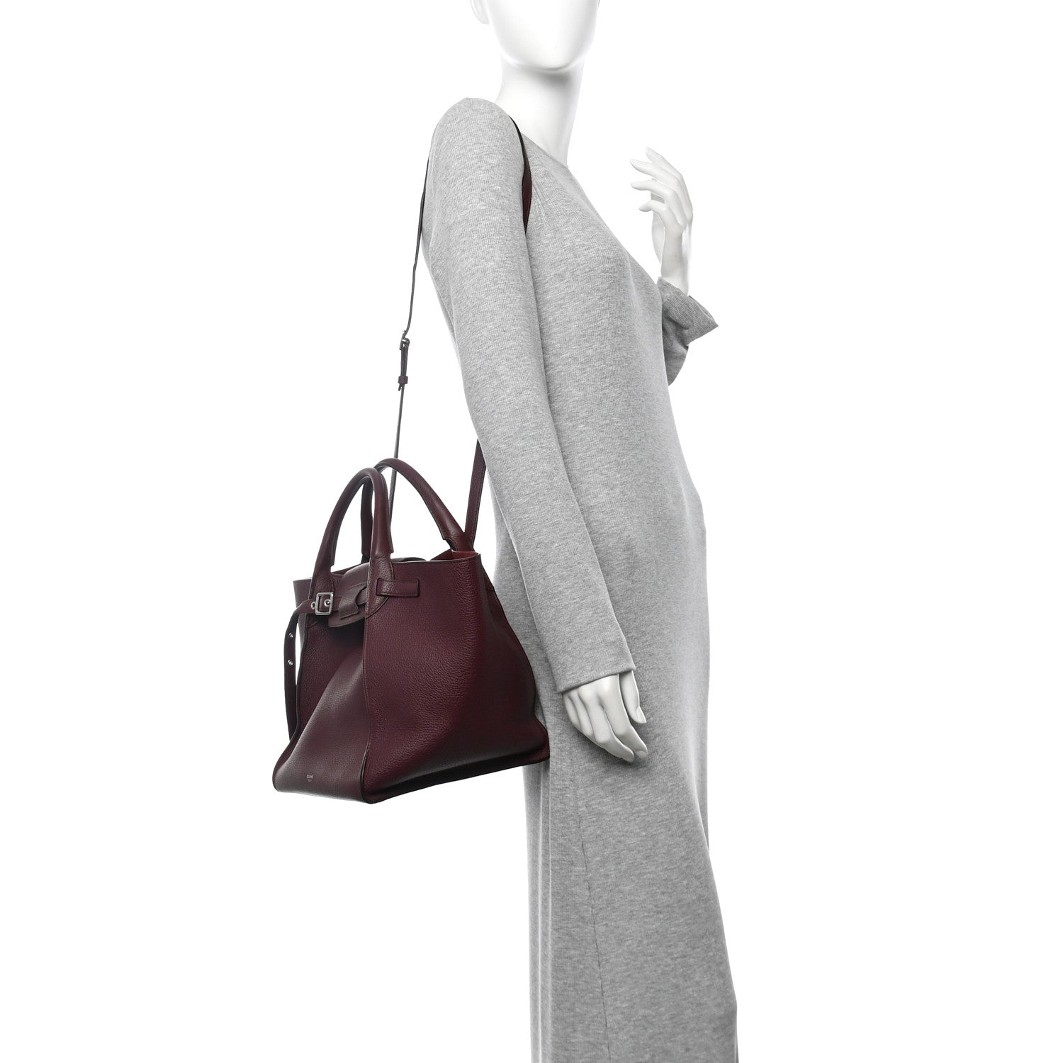 Celine Supple Grained Calfskin Small Big Bag Wine 2 of 13