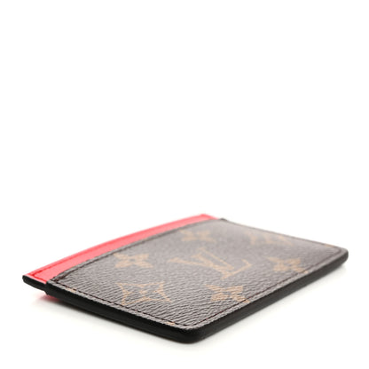 Louis Vuitton Monogram Card Holder Red 4 of 7
