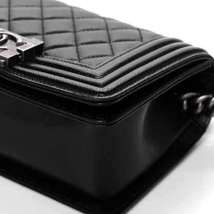 Chanel Caviar Quilted Small Boy Flap Black 10 of 12