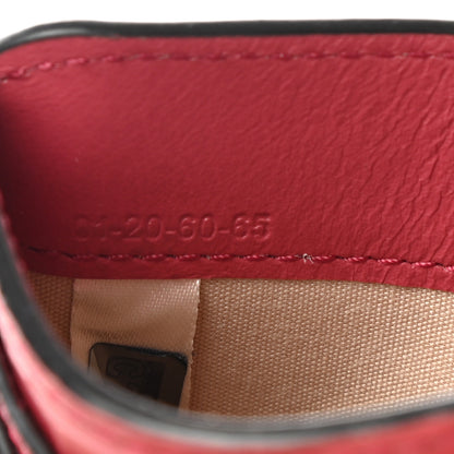 Chloe Crocodile Embossed Calfskin C Card Holder Graphic Pink 7 of 7