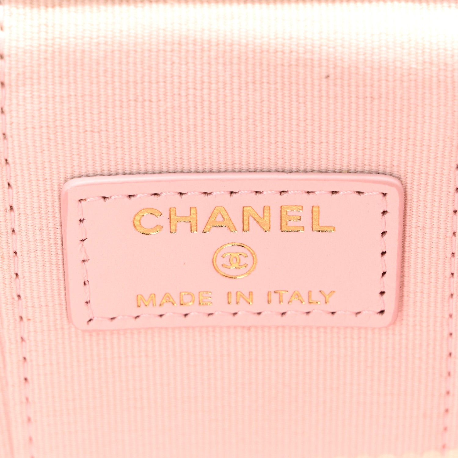Chanel Lambskin Quilted Enamel Coco Mini Vanity Case With Chain Pink 7 of 10