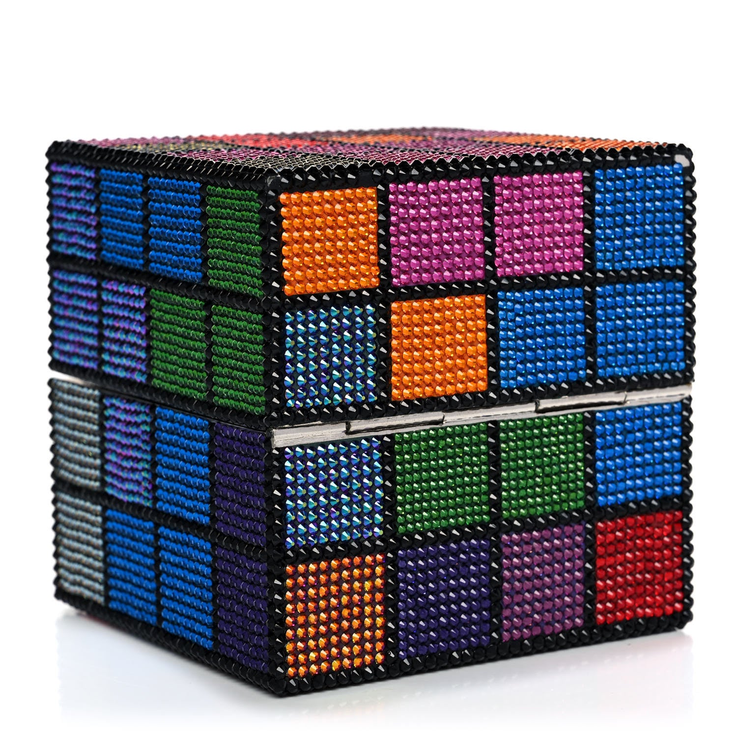 Judith Leiber Crystal Rubix Cube Clutch Multicolor 4 of 14