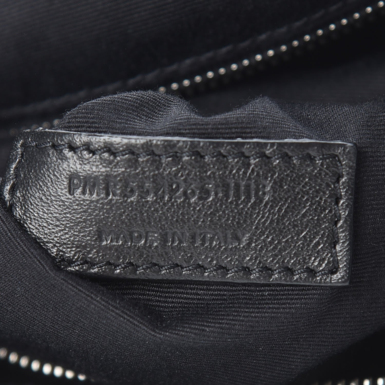 Saint Laurent Pebbled Lambskin Chevron Monogram Large Nolita Black 8 of 10