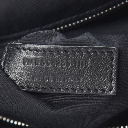 Saint Laurent Pebbled Lambskin Chevron Monogram Large Nolita Black 8 of 10