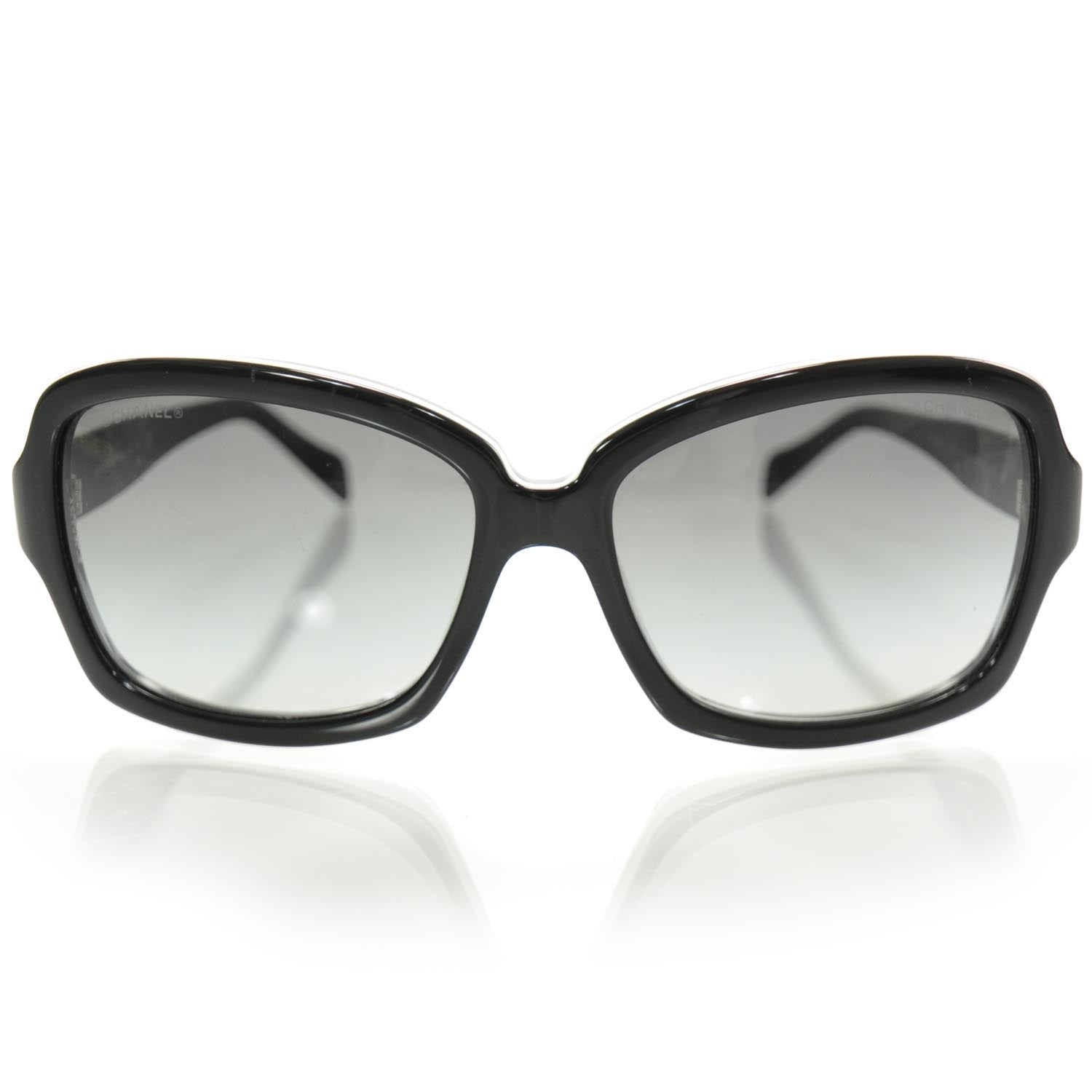 Chanel CC Logo Sunglasses 5143 Black and White 3 of 7