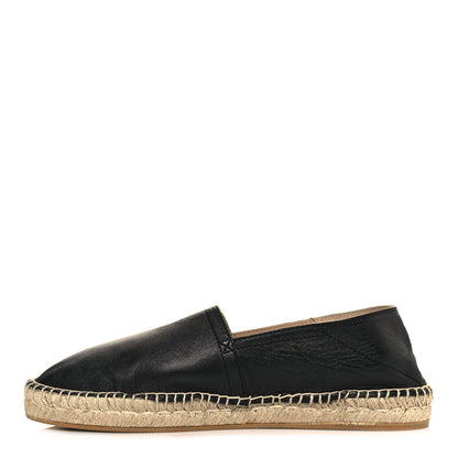 Valentino Garavani Calfskin Mens Espadrilles 42 Black 1 of 10