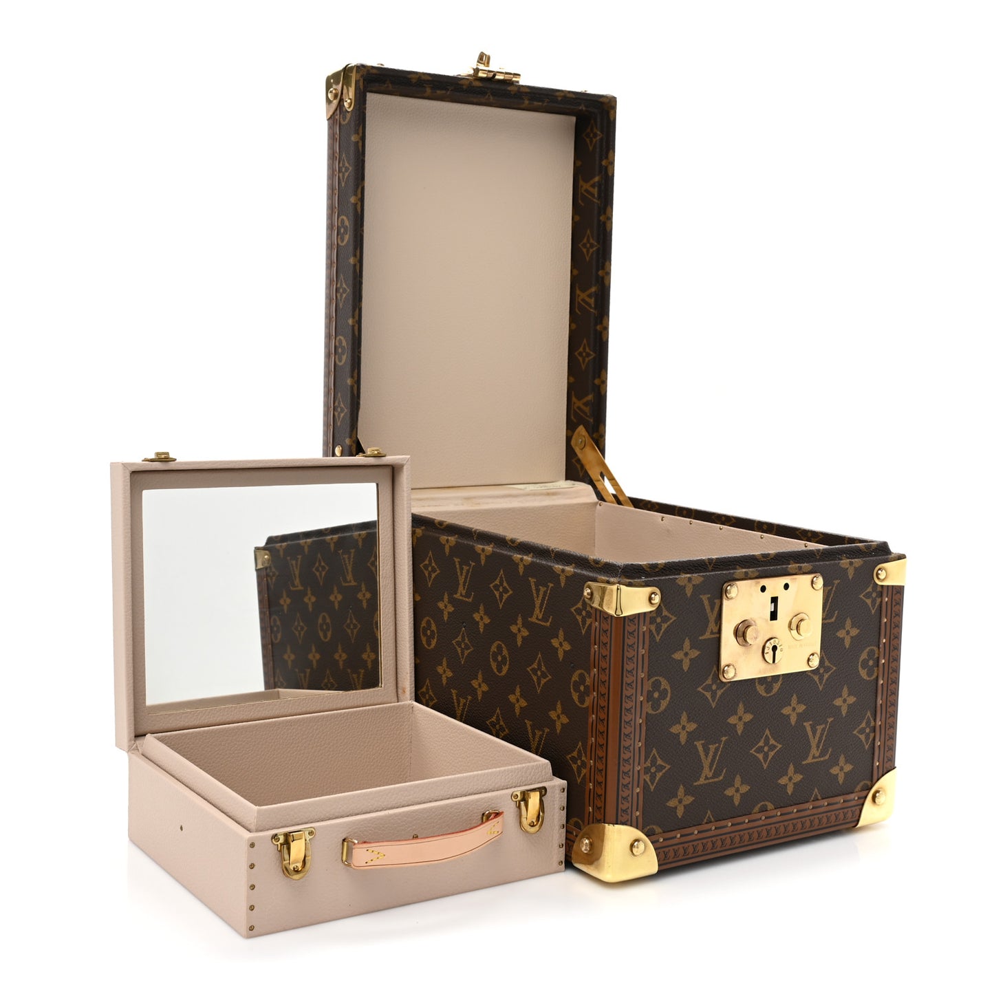 Monogram Boite Flacons Beauty Train Trunk Case