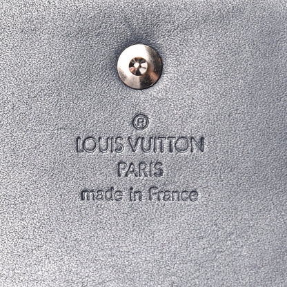 Louis Vuitton Mat Monogram Elise Wallet Blue 7 of 10