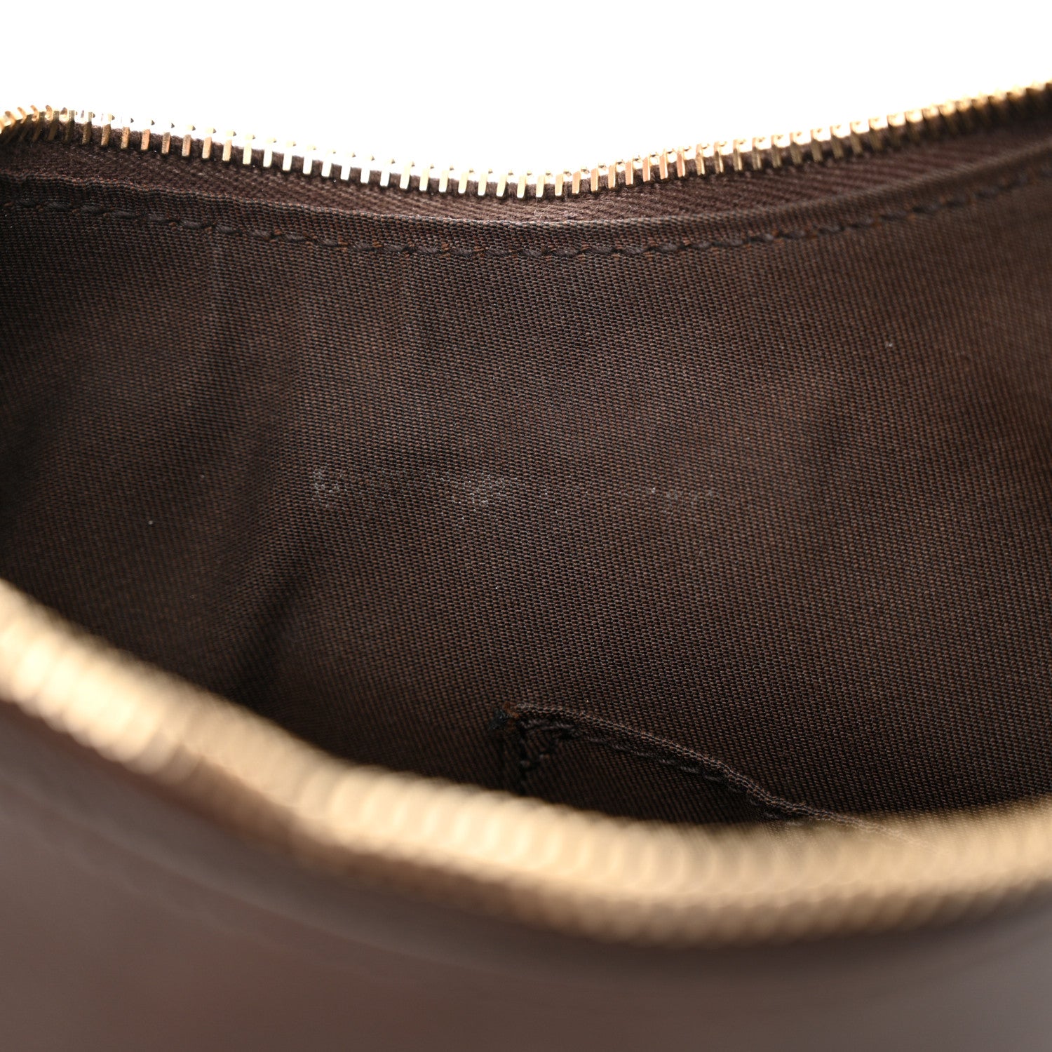 Gucci Guccissima Small D Gold Ring Shoulder Bag Chocolate Brown 12 of 14