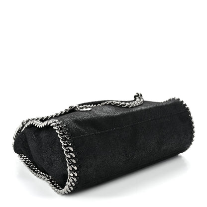 Stella McCartney Shaggy Deer Mini Falabella Fold Over Tote Black 4 of 10