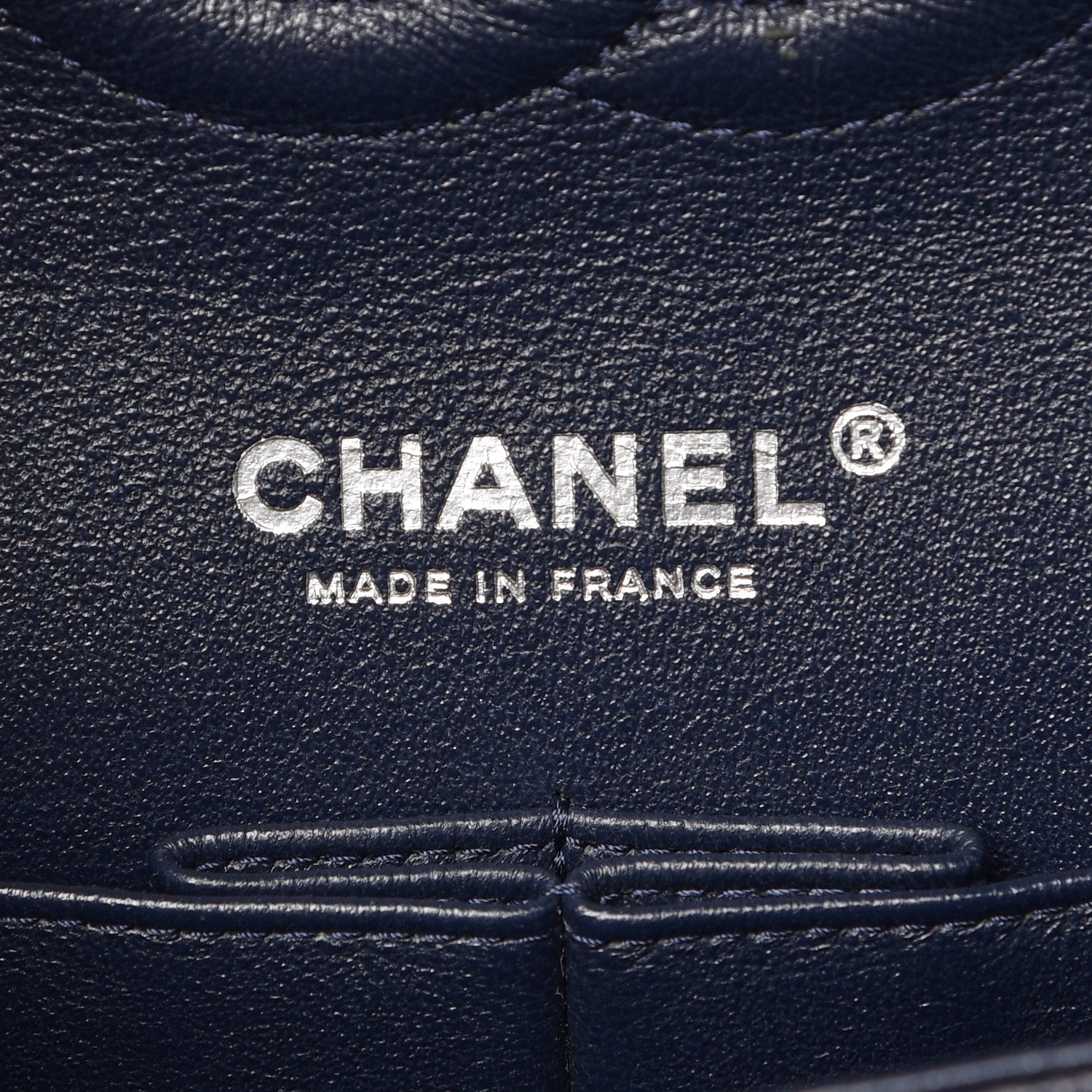 Chanel Caviar Quilted Medium Double Flap Navy 6 of 7
