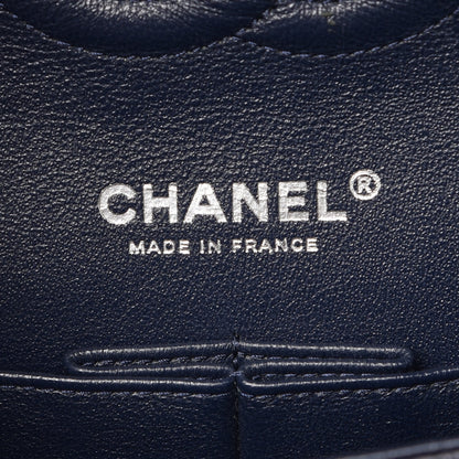 Chanel Caviar Quilted Medium Double Flap Navy 6 of 7