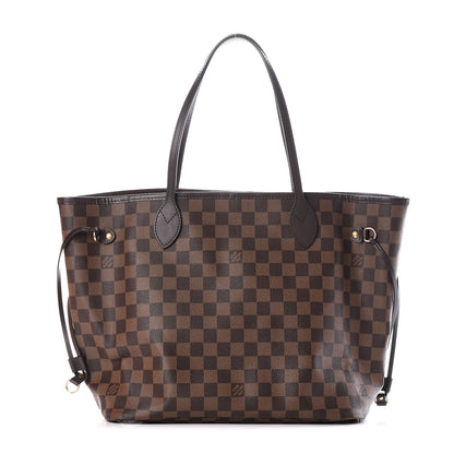 Louis Vuitton Damier Ebene Neo Neverfull MM Rose Ballerine 2 of 13