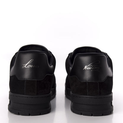 Louis Vuitton Suede Uniform Sneakers 9.5 Black 6 of 10