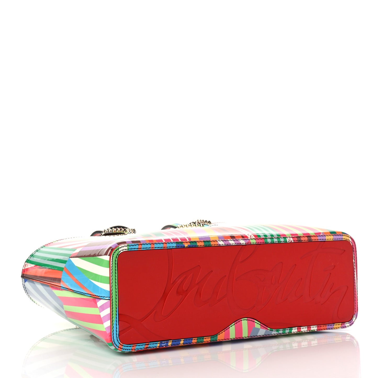 Patent Calfskin Small Cabata Tote Multicolor