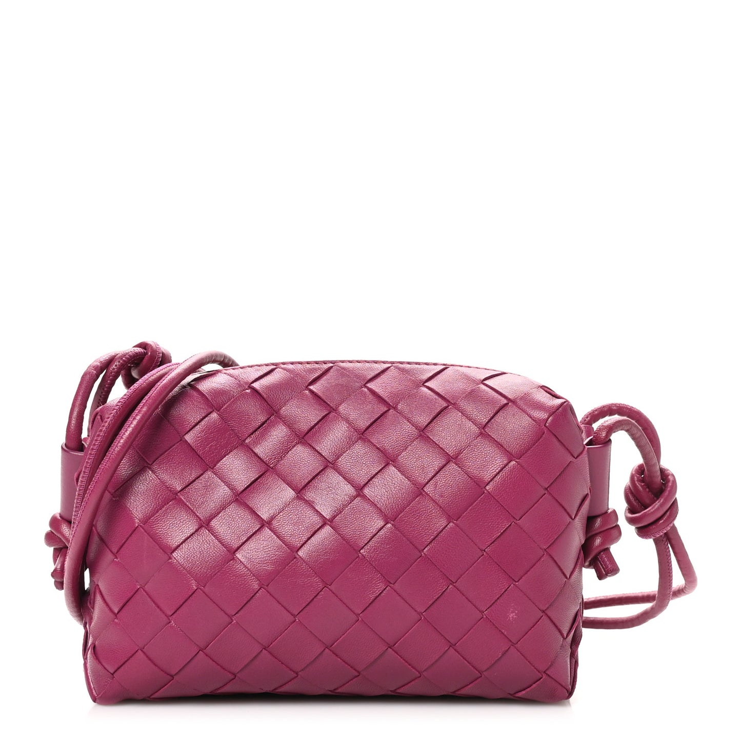 Nappa Intrecciato Mini Loop Camera Bag Cinnabar