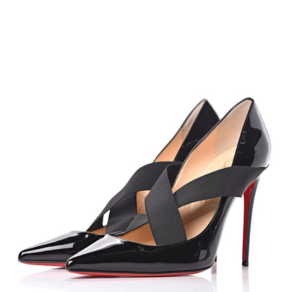 Christian Louboutin Patent Sharpstagram 100 Pumps 38 Black 3 of 10