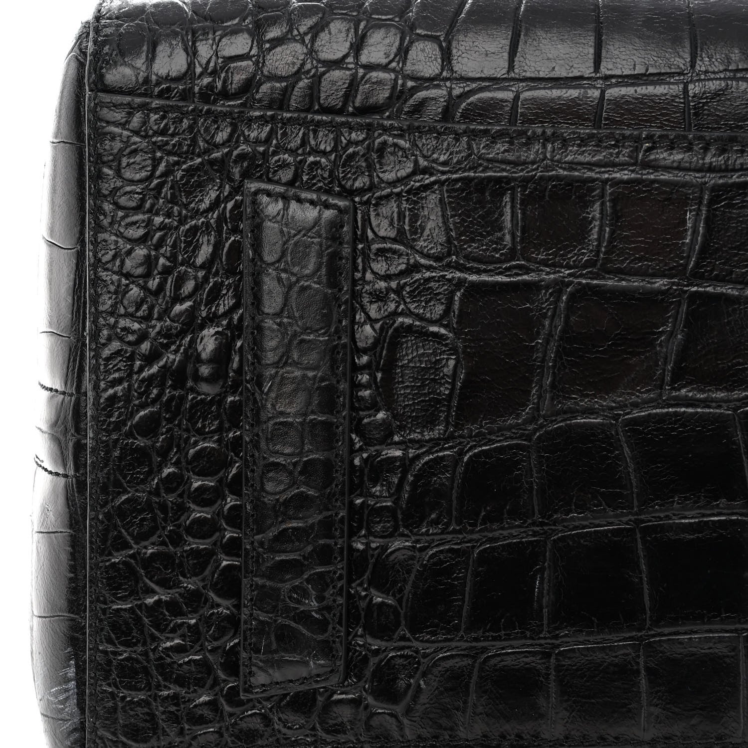 Givenchy Calfskin Crocodile Embossed Large Antigona Black 15 of 17