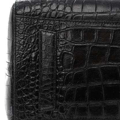 Givenchy Calfskin Crocodile Embossed Large Antigona Black 15 of 17