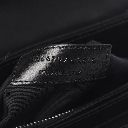 Saint Laurent Calfskin Y Quilted Monogram Toy Loulou Crossbody Bag Black 7 of 10