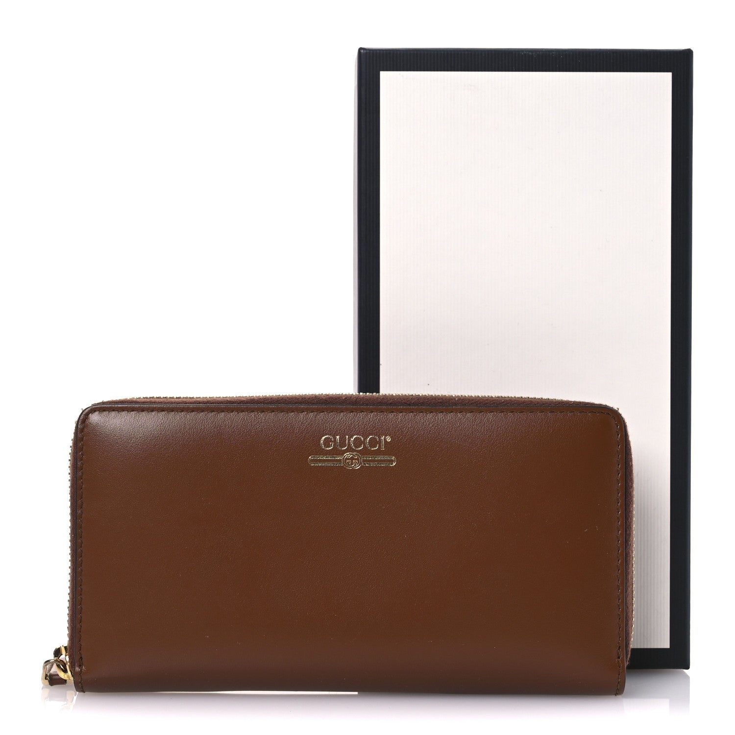 Gucci Plutone Calfskin Logo Zip Around Wallet Cuir 13 of 13