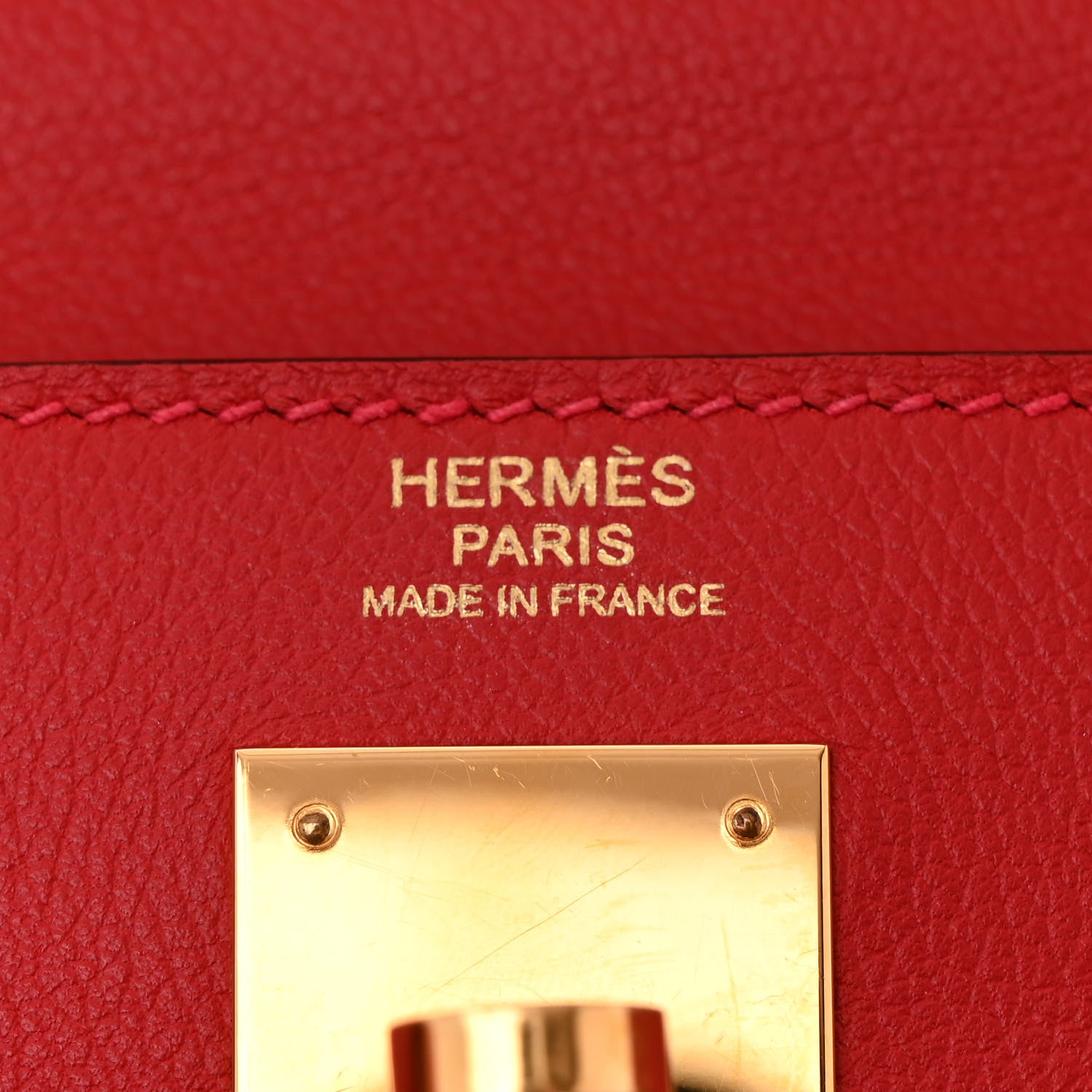Hermes Evercolor Kelly Retourne 32 Rouge Casaque 6 of 12