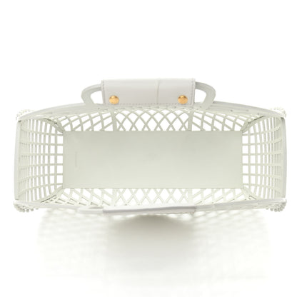 Fendi Recycled Plastic Vitello Liberty Matte Medium Fendi Basket White Ice 10 of 13