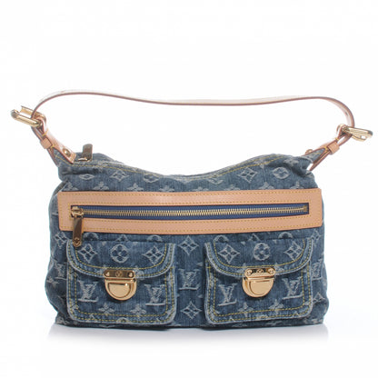 Louis Vuitton Monogram Denim Baggy PM Blue 1 of 7