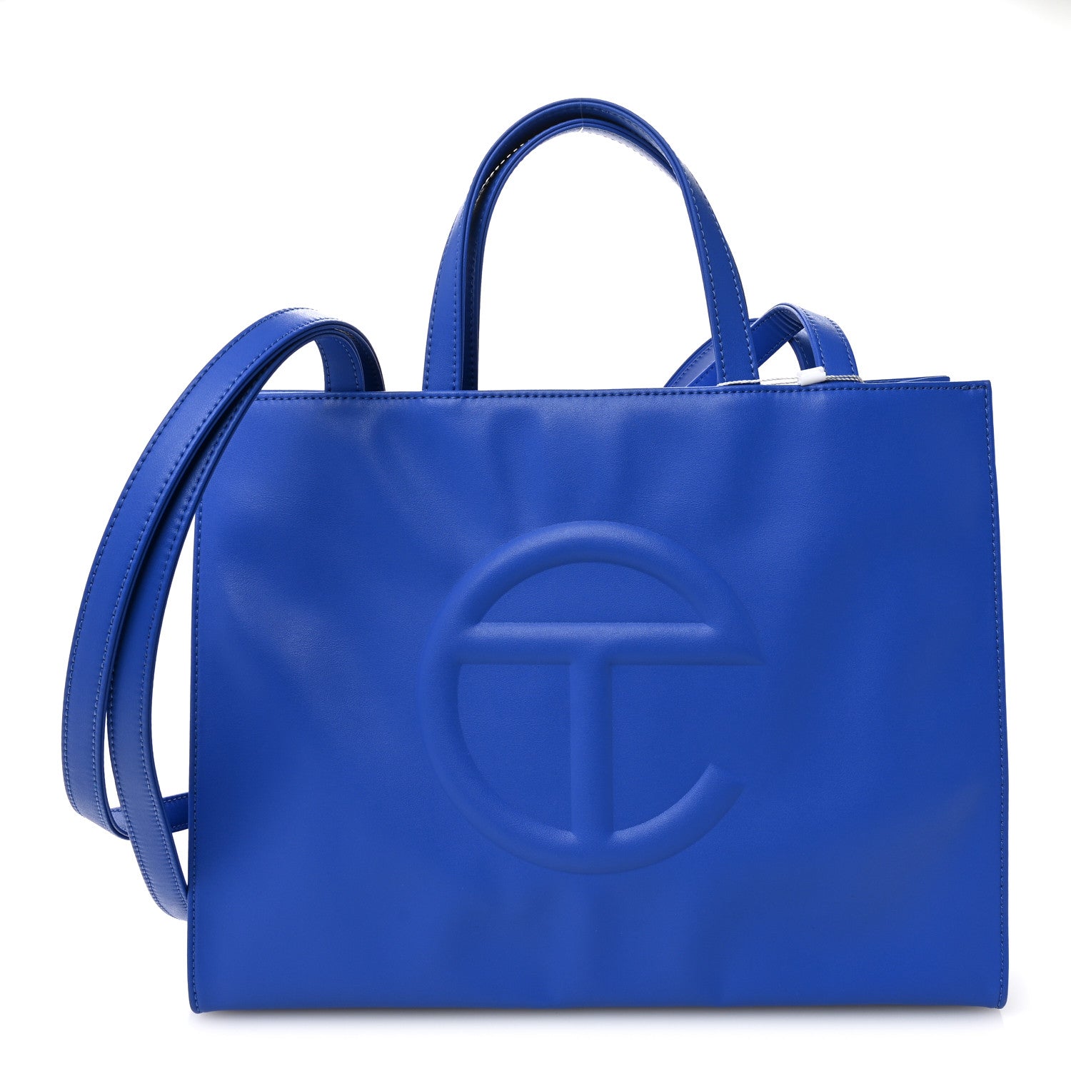 Telfar Vegan Leather Medium Shopping Bag Painters Tape 1 of 10