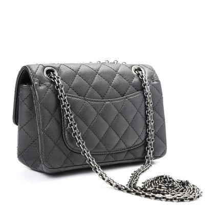 Chanel Sheepskin Quilted 2.55 Reissue Mini Flap Dark Grey 3 of 9