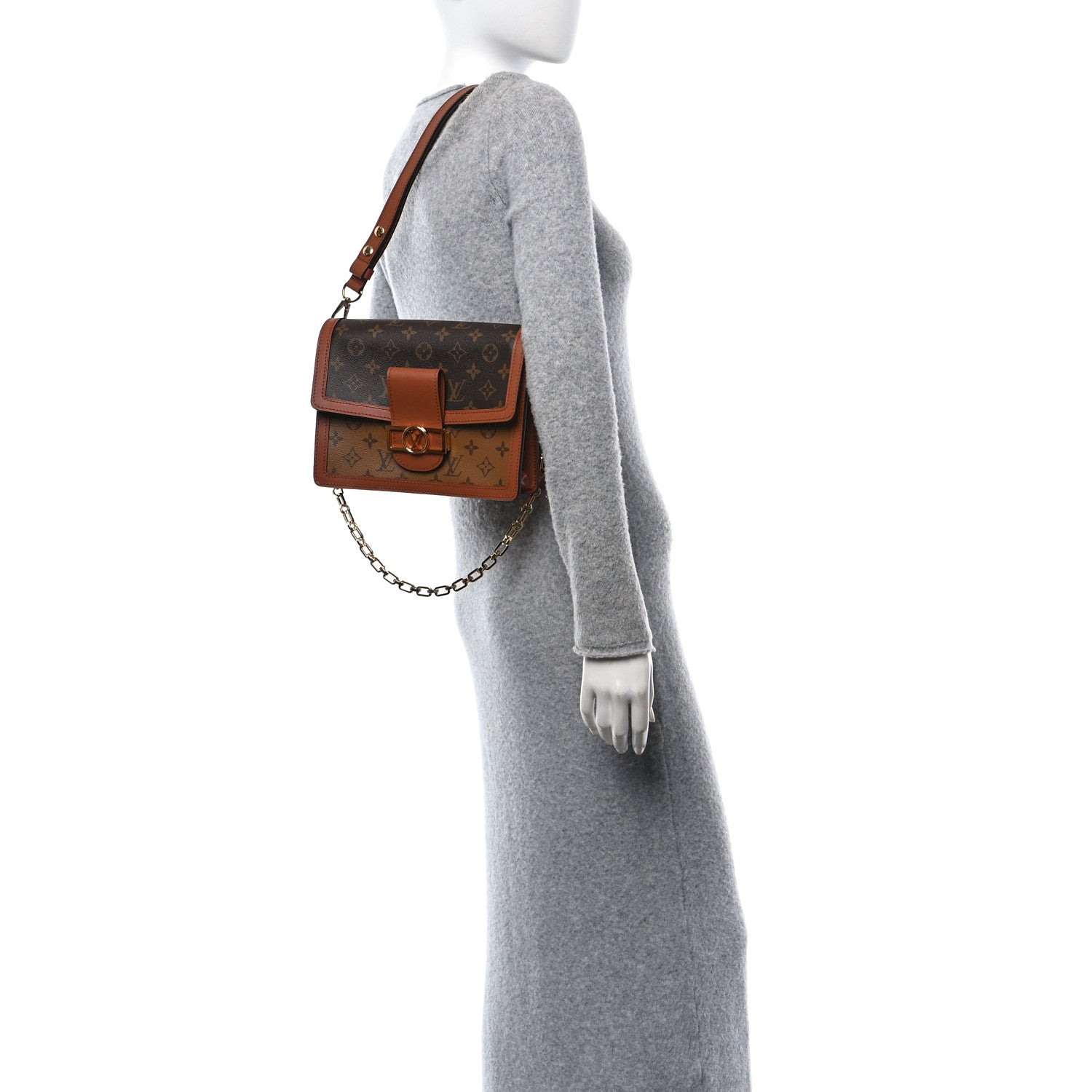 Louis Vuitton Reverse Monogram Dauphine MM 2 of 9