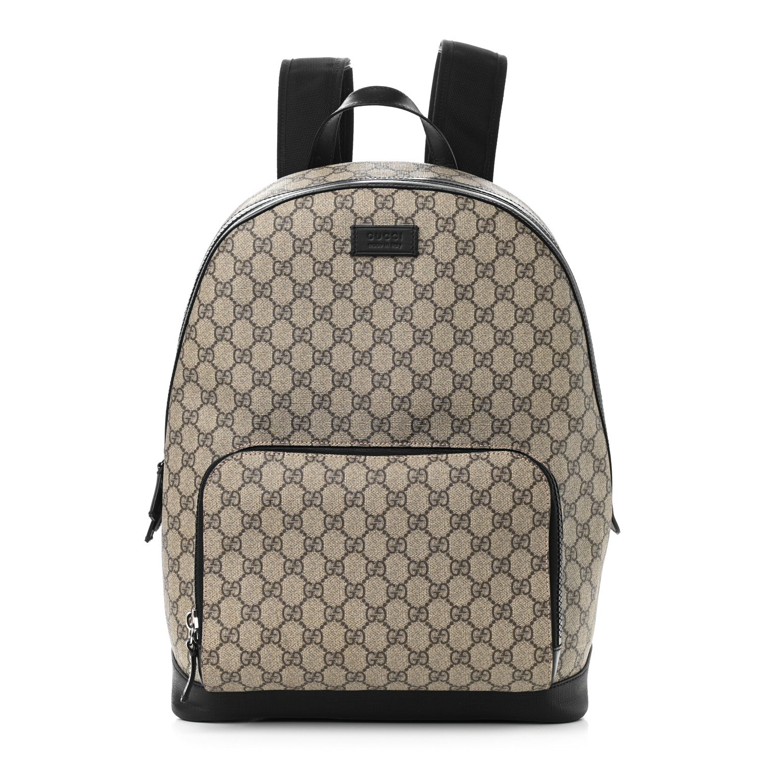 Gucci GG Supreme Monogram Medium Backpack Black 1 of 12