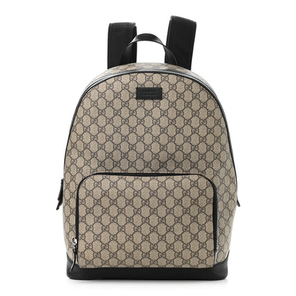 Gucci GG Supreme Monogram Medium Backpack Black 1 of 12