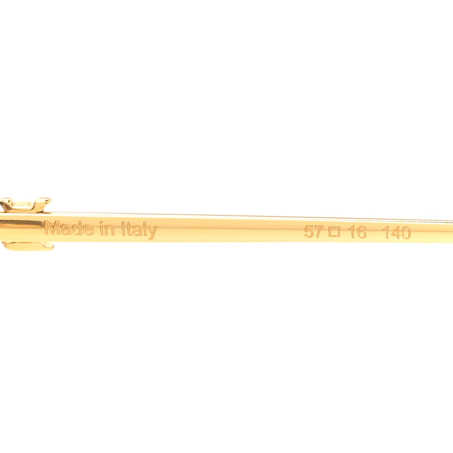 Metal Pearl Twirl Square Z2994U Sunglasses Gold